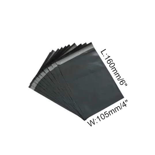 2000 x Grey Mailing Bags – 105mm x 160mm ( 4 x 6″ )