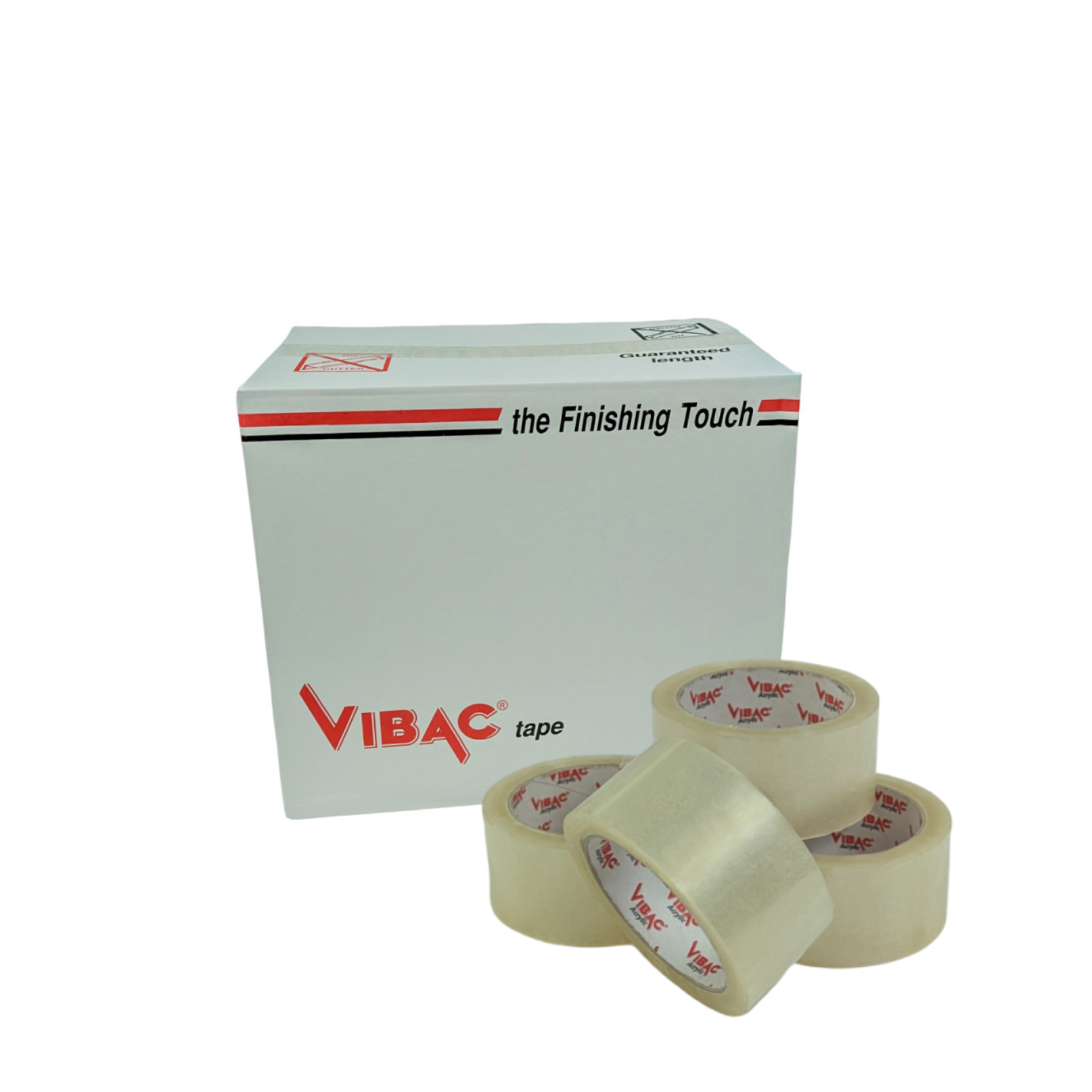 6 x Vibac 828 Low Noise Acrylic Clear Tape 48mm x 66M